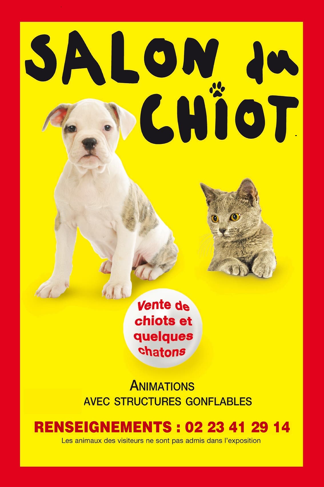 Salon du chiot Parc Expo de la Meilleraie Cholet